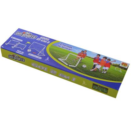 Imagem de Kit Futebol Para Meninos 2 Traves Com Bola E Bomba Oferta