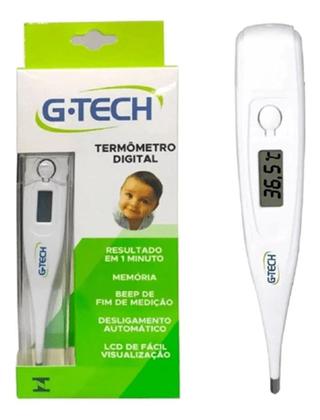 Imagem de Kit G-Tech Termômetro Digital TH1027 Branco Com 2 Unidades