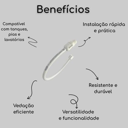 Imagem de Kit Gabinete Armario de Banheiro com Cuba Espelho Torneira Cromada Valvula Sifão Engate