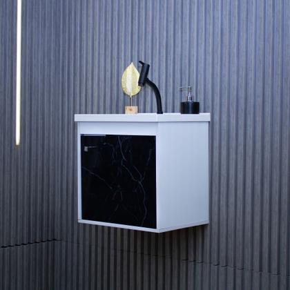 Imagem de Kit Gabinete Banheiro Em Mdf Com Espelheira - Veneto 