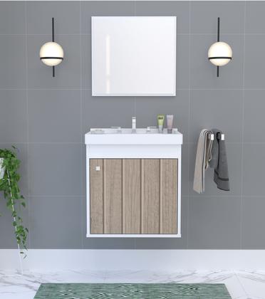 Imagem de Kit Gabinete Banheiro Em Mdf Com Espelheira - Veneto 