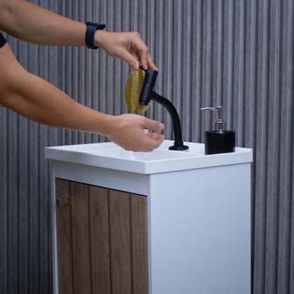 Imagem de Kit Gabinete Banheiro Em Mdf Com Espelheira - Veneto 