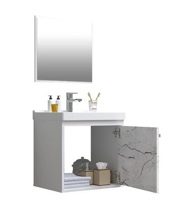 Imagem de Kit Gabinete Banheiro Em Mdf Com Espelheira - Veneto 