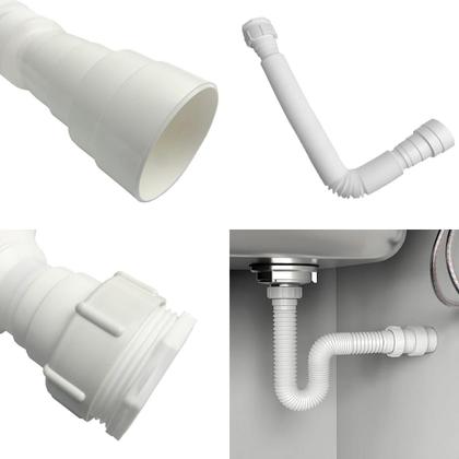 Imagem de Kit Gabinete de Banheiro Lavabo com Cuba Espelho Torneira Preta Sifão Valvula Engate