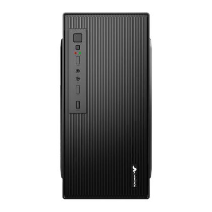 Imagem de Kit Gabinete Office Para Escritório/Gamer + Fonte Monocron Grey  200W ATX Operação Silenciosa Com 5 Conectores Tipo Não Modular Bivolt 110 220