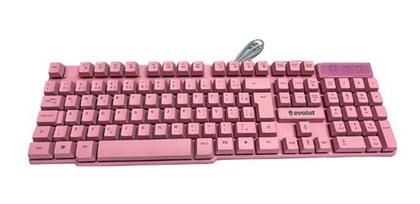 Imagem de Kit Gamer Evolut EG-53 Teclado, Mouse, Headset Rosa