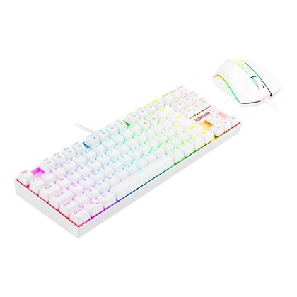 Imagem de Kit Gamer Redragon RGB Headset Lamia 2 Surround 7.1 + Teclado Kumara Switch Outemu Blue + Mouse Cobra V2, 12400DPI, Branco - S125W