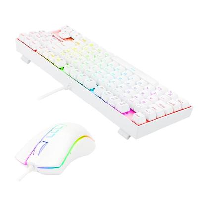 Imagem de Kit Gamer Redragon RGB Headset Lamia 2 Surround 7.1 + Teclado Kumara Switch Outemu Blue + Mouse Cobra V2, 12400DPI, Branco - S125W