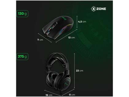 Kit Gamer Teclado Mouse Headset Mouse Pad - XZONE GTC-02 - Kit