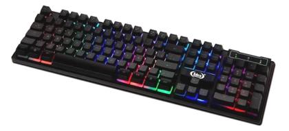 Imagem de Kit Gamer Teclado Semi Mecânico RGB Mouse Headset e Mouse Pad 3600 DPI Profissional