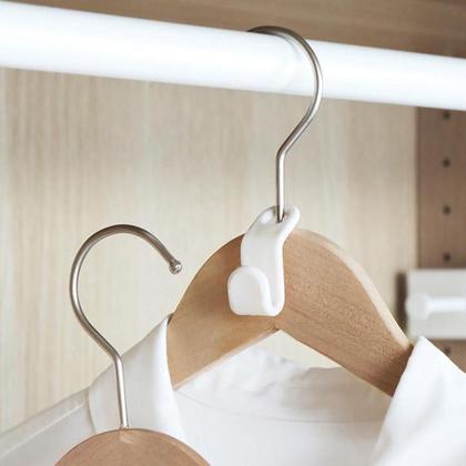 Imagem de Kit Ganchos Extensores para Cabides de Roupas Conector Vertical Cores Variadas