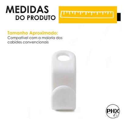 Imagem de Kit Ganchos Extensores para Cabides de Roupas Conector Vertical Cores Variadas