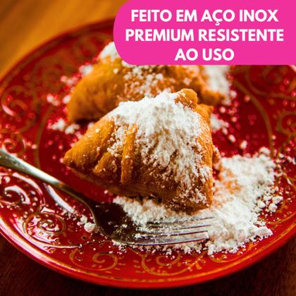 Imagem de Kit Garfo De Sobremesa Aço Inox Conjunto Dia a Dia Jogo Talher Resistente Multiuso