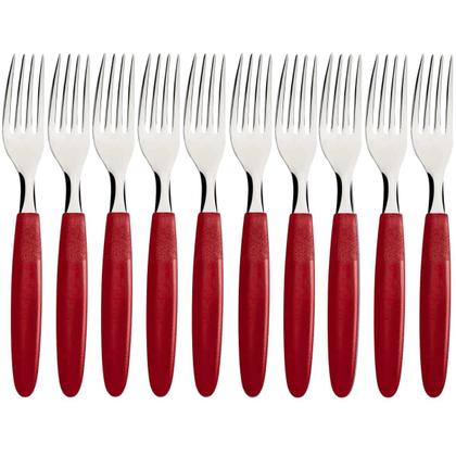 Imagem de Kit Garfo e Faca Tramontina Aço Inox 24 Peças Conjunto Ipanema Talheres De Mesa Facas Para Churrasco