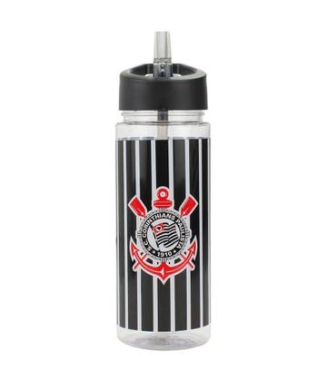 Imagem de Kit Garrafa 450ml e Mochila Saco Corinthians Oficial Presente Escolar Torcedor - Mileno