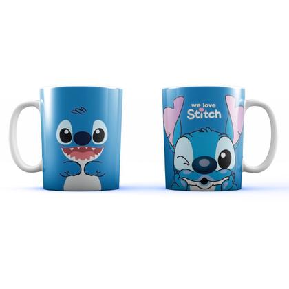 Kit Garrafa Squeeze Stitch + Caneca De Porcelana - bloom Imagem de Kit Garrafa Squeeze Stitch + Caneca De Porcelana