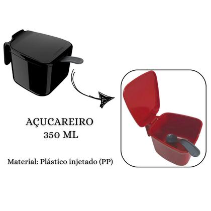 Imagem de Kit Garrafa Térmica 1 Litro Siena Unitermi e Acompanha Açucareiro 350 ML Café Água Chimarrão
