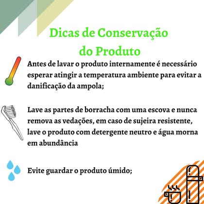 Imagem de Kit Garrafa Térmica 1 Litro Siena Unitermi e Acompanha Açucareiro 350 ML Café Água Chimarrão