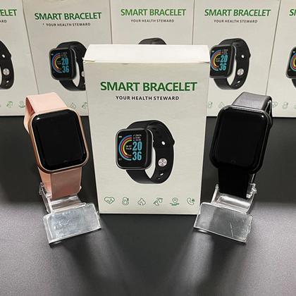 Kit Garrafa térmica 500ml inox sensor Led + Smartwatch Y8 + Fone Bluetooth - KIT ACADEMIA Imagem de Kit Garrafa térmica 500ml inox sensor Led + Smartwatch Y8 + Fone Bluetooth