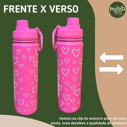 Imagem de KIT Garrafa Térmica Gocase Original Premium Estampas 650ml com saquinho protetor