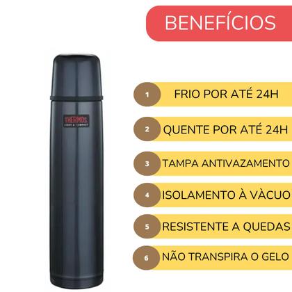 Imagem de KIT Garrafa Térmica Pote Marmita Thermos Cairo e Frasco