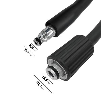 Imagem de Kit Gatilho com Baioneta Bico Leque e Mangueira Nylon 3m Compatível com Lavajato Tekna HLX16001V