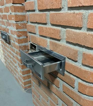 Imagem de Kit Gaveta Cinzeiro + Pá de Limpeza Churrasqueira Inox