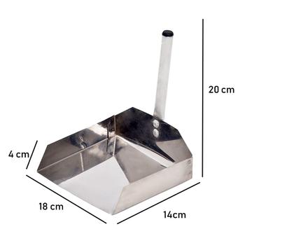 Imagem de Kit Gaveta Cinzeiro + Pá de Limpeza Churrasqueira Inox
