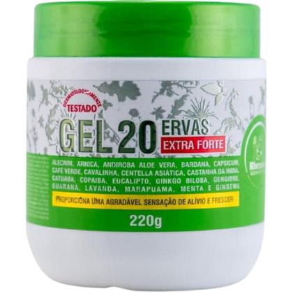 Imagem de Kit Gel Massageador Arnica Pura + Gel 20 Ervas Extra Forte 200g