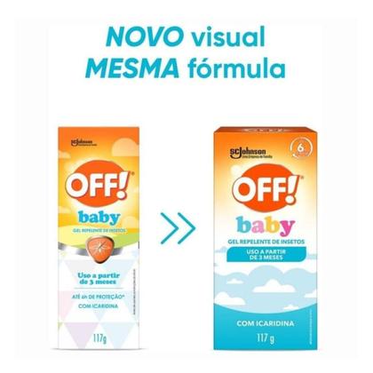 Imagem de Kit Gel Repelente de Insetos Johnson Off! Baby Com 2 117g
