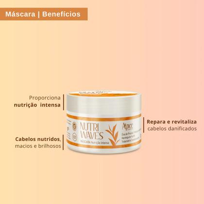 Imagem de Kit Gelatina, Creme de pentear e Máscara Nutri Waves - Apice