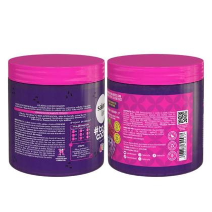 Imagem de Kit Gelatina Salon Line Kids Melancia + Uva 550G Com 4