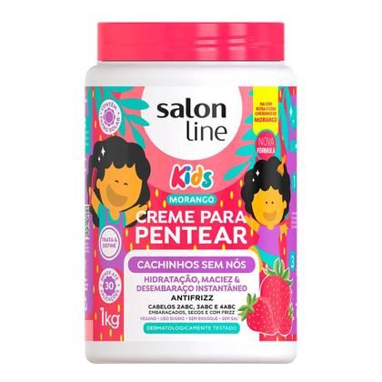 Imagem de Kit Gelatina Salon Line todecacho Super Definição 1Kg E Creme De Pentear Salon Line Infantil Salon Line Kids Sem Nós 1Kg