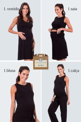 Imagem de Kit Gestante Basic 4 peças com Calça