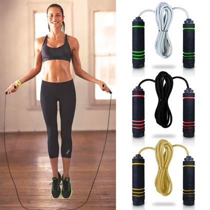 Imagem de Kit Ginástica Em Casa Elástico Tensão Tube + Corda De Pular