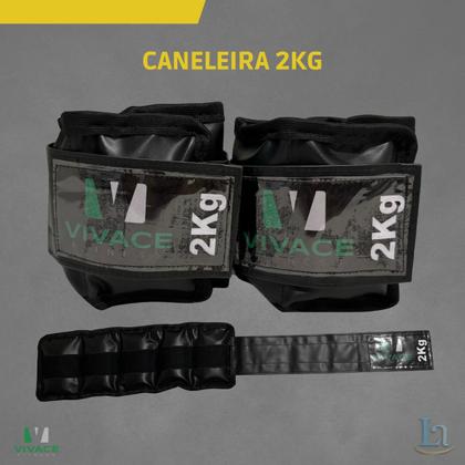 Imagem de Kit Ginástica Exercícios Em Casa Caneleira 2kg + Roda Abdominal