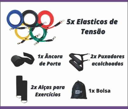 Imagem de Kit Ginástica Treinamento Equipamento Academia Completa Em Casa