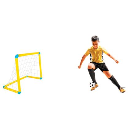 Imagem de Kit Gol A Gol Nig Brinquedos 2 Traves 57x44cm + Bola Futebol Infantil