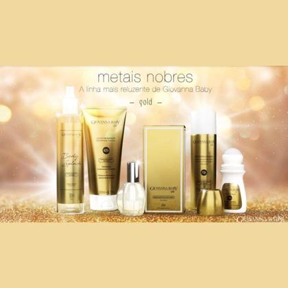 Imagem de Kit Gold Ouro Giovanna Baby Body Splash 260mL +  Loção Hidratante Creme 200mL + Caixa Presenteável