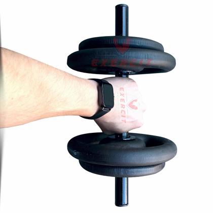 Imagem de Kit gold ( par de barrinha com presilhas,  barra de 1,50 oca , 40 kg anilhas) 