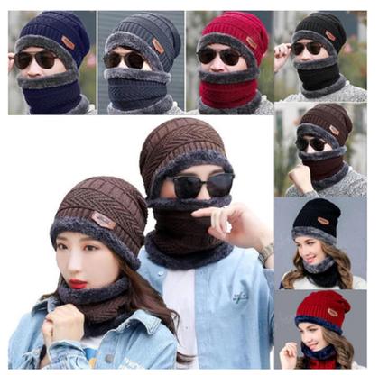 Imagem de Kit Gorro Touca + Gola Cachecol Protetor Pescoço Lã Inverno