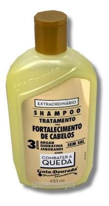 Imagem de Kit Gota Dourada 5 Itens Linha Fortalecimento Capilar Argan