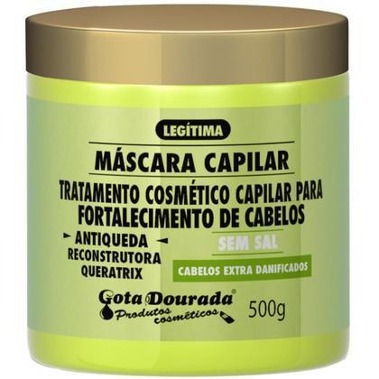 Imagem de Kit Gota Dourada Antiqueda Tratamento Completo Máscara 500g