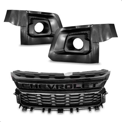 Imagem de Kit Grades Parachoque S10 2021 A 2024 Trailblazer C/ Escrita