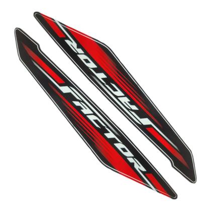 Imagem de Kit Gráfico Adesivo Completo Factor 125i 2017 2018 Vermelho