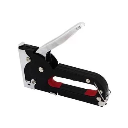 Imagem de Kit Grampeador Manual Tapeceiro Profissional Ferramenta Grampos Reforçados