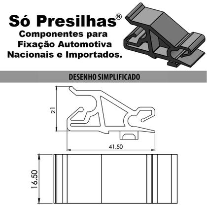 Imagem de Kit Grampos Presilhas Para Haste Vareta Do Capô Palio Fire G3 2004 2005 2006 2007 2008 2009 2010 2011 2012 2013 2014 2015 2016 2017