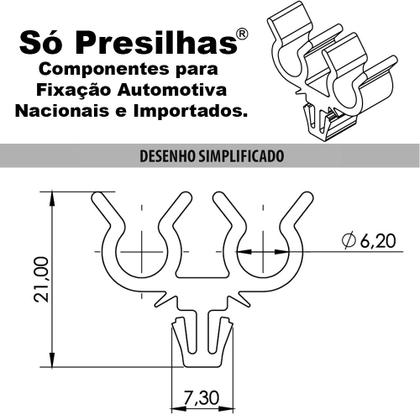 Imagem de Kit Grampos Presilhas Suporte Organizador Para Cabo De Velas Siena Fire G3 2004 2005 2006 2007 2008 2009 2010 2011 2012