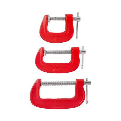 Imagem de Kit Grampos Sargento Morsa 3 peças Tipo C - Tools