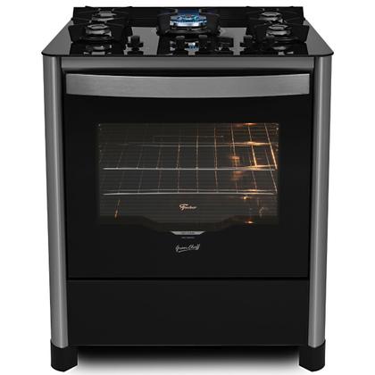 Imagem de Kit Gran Cheff Fischer Fogão de Piso 5B TC e Coifa 90 cm